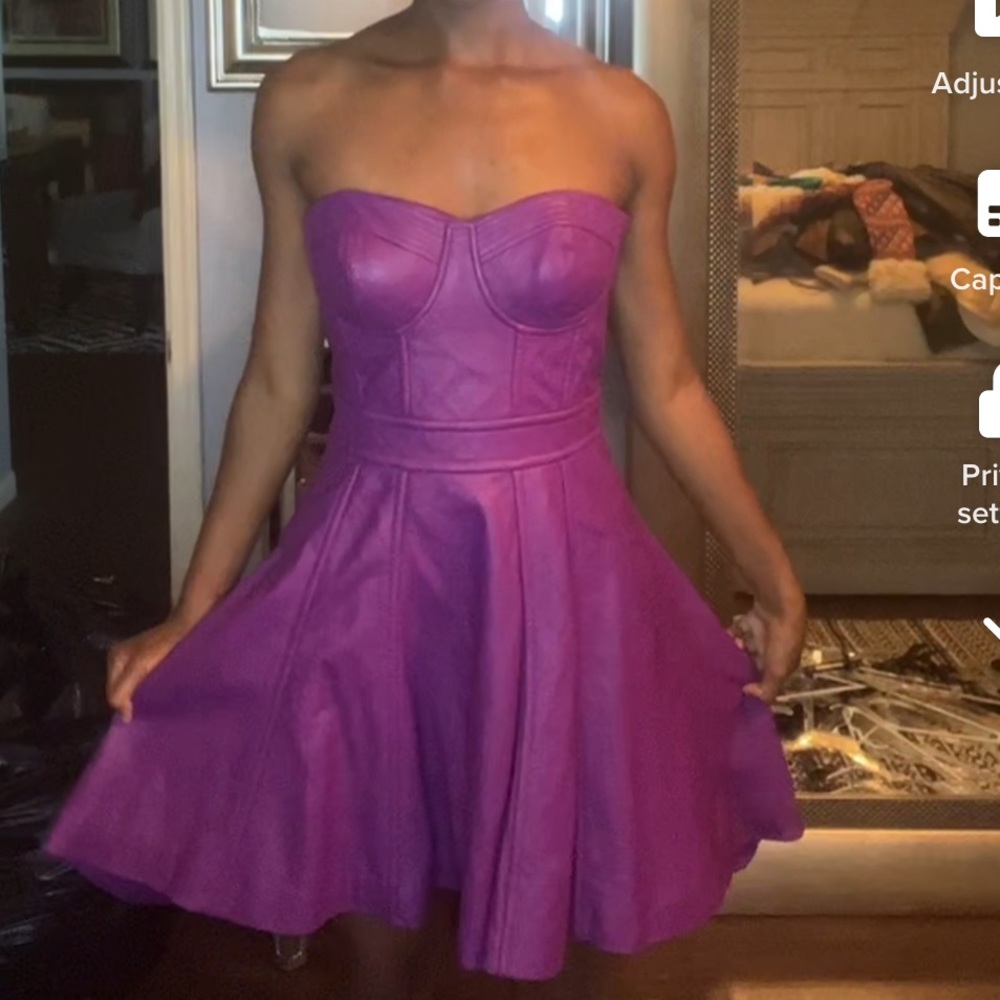 Bebe leather dress